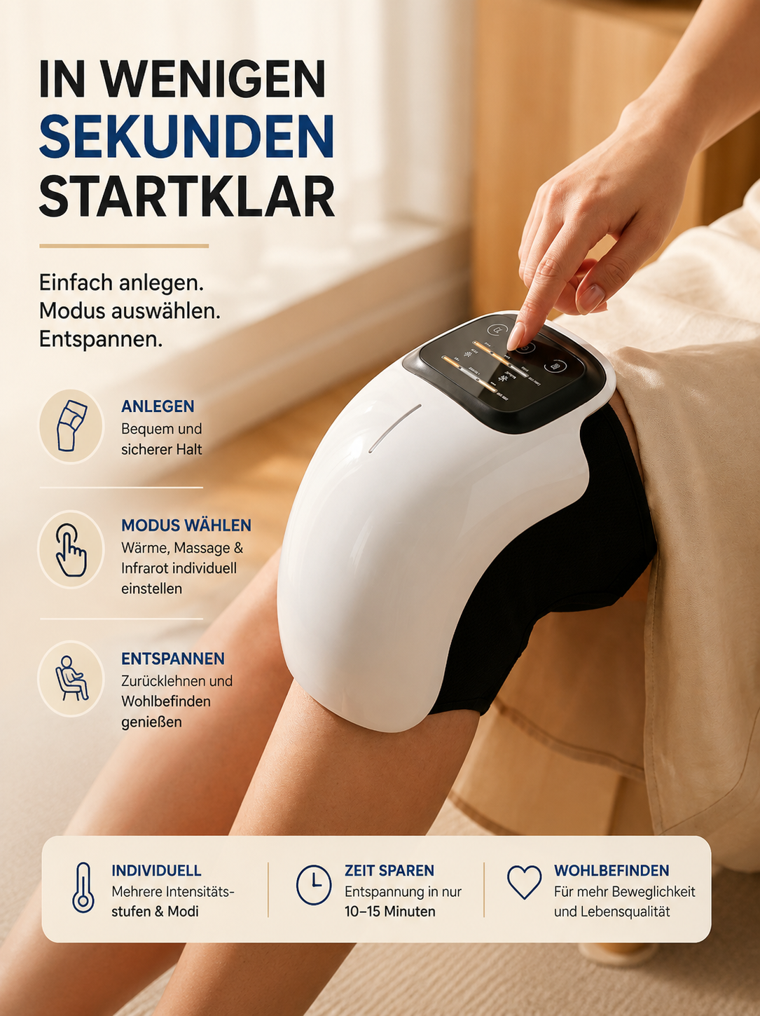 Infrarot-Kniemassagegerät