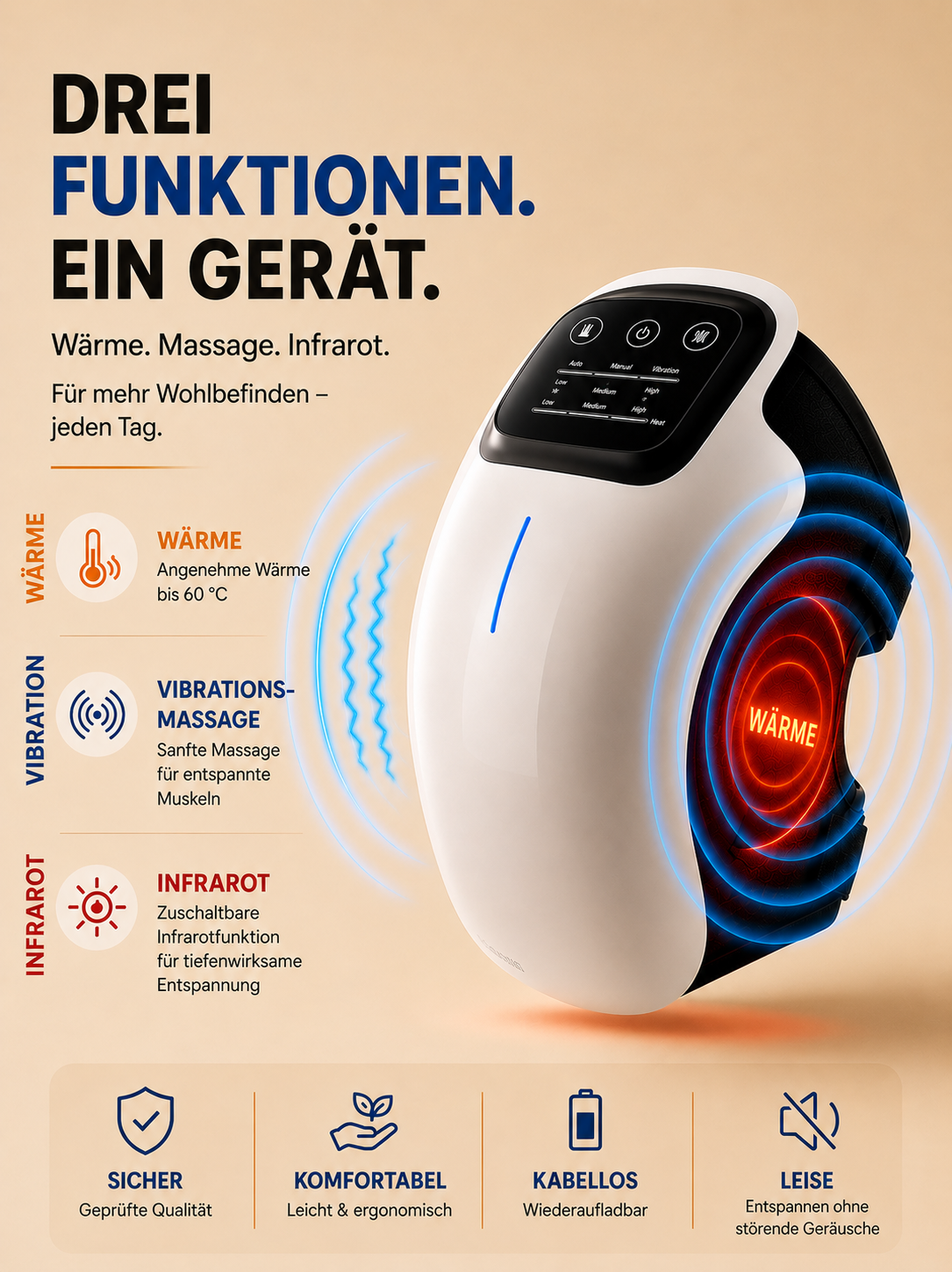 Infrarot-Kniemassagegerät